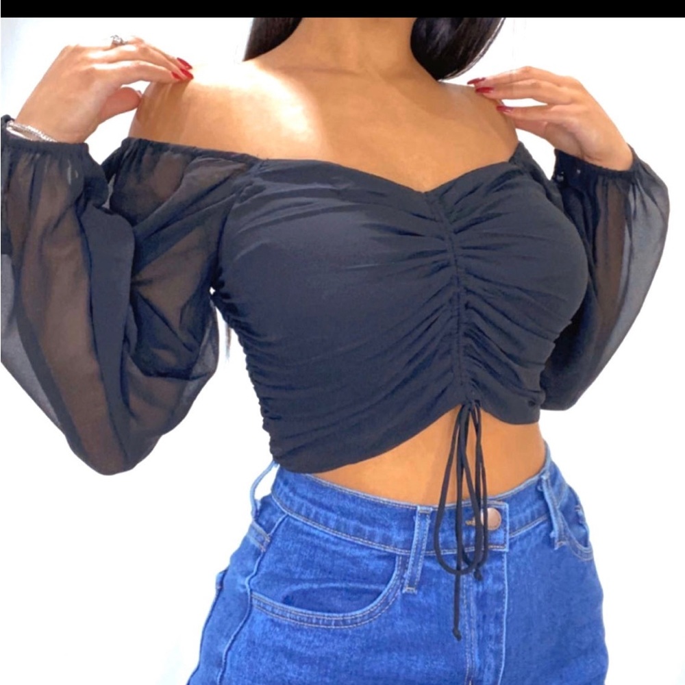 sheer sweetheart top